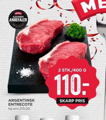 MENY Argentinsk entrecote tilbud