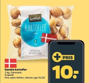 Netto Danske kartofler tilbud