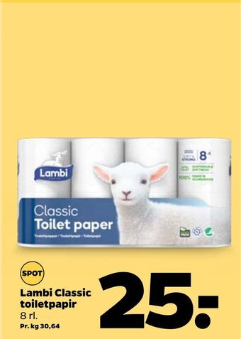 Netto Lambi classic toiletpapir tilbud