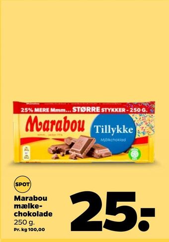 Netto Marabou mælkechokolade tilbud