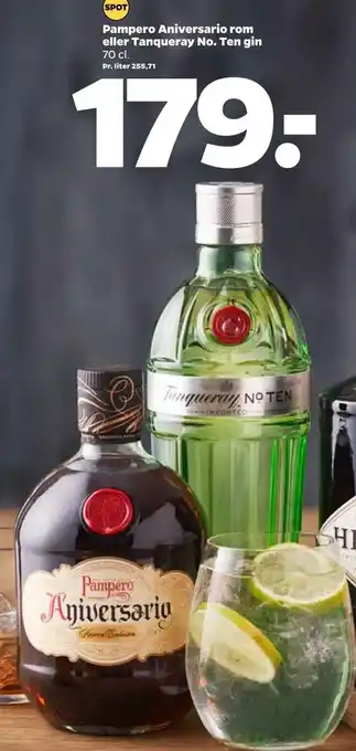 Netto Pampero aniversario rom eller tanqueray no. ten gin tilbud