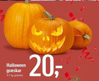 Føtex Halloween græskar tilbud
