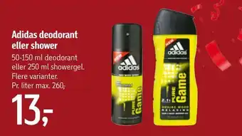 Føtex Adidas deodorant eller shower tilbud