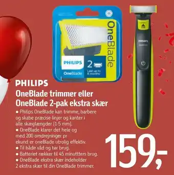 Føtex Oneblade trimmer eller oneblade 2-pak ekstra skær tilbud
