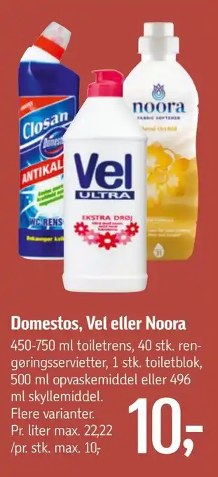 Føtex Domestos, vel eller noora tilbud