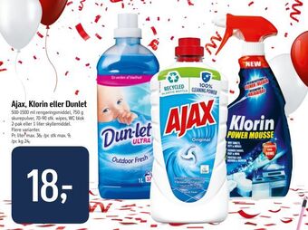 Føtex Ajax, klorin eller dunlet tilbud