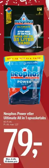 Neophos power eller ultimate all in 1 opvasketabs