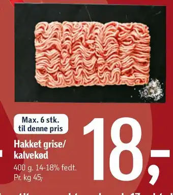 Føtex Hakket grise/ kalvekød tilbud