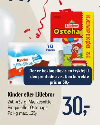 Føtex Kinder eller lillebror tilbud