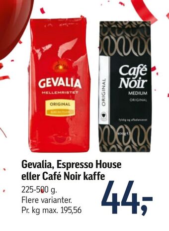 Føtex Gevalia, espresso house eller café noir kaffe tilbud