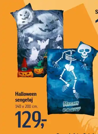 Føtex Halloween sengetøj tilbud