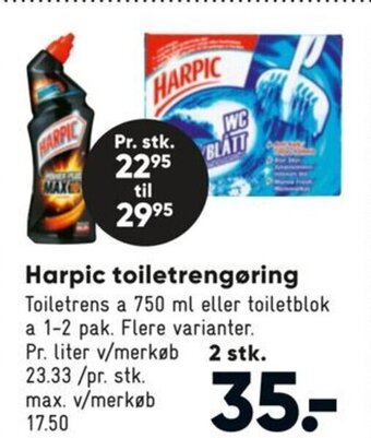 Bilka Harpic toiletrengøring tilbud