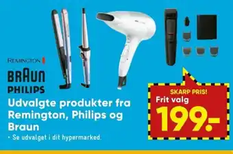 Bilka Braun Philips Udvalgte produkter fra Remington, Philips og Braun tilbud