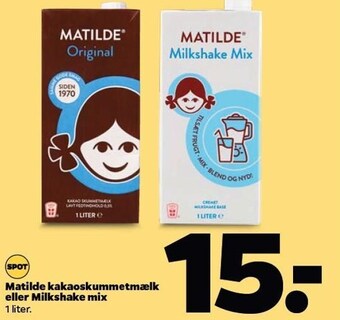 Matilde kakaoskummetmælk el. milkshake mix