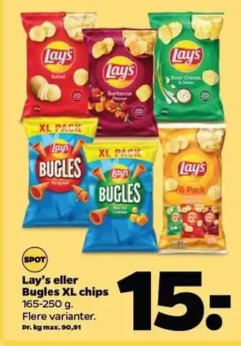 Netto Lay's el. bugles xl chips tilbud