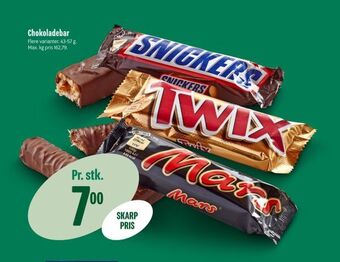 Min Købmand Chokoladebar tilbud