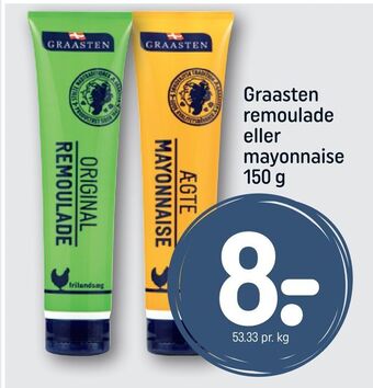 REMA 1000 Graasten remoulade eller mayonnaise tilbud
