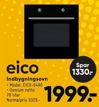 Bilka Eico Indbygningsovn tilbud