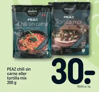 REMA 1000 Peaz chili sin carne eller tortilla mix tilbud