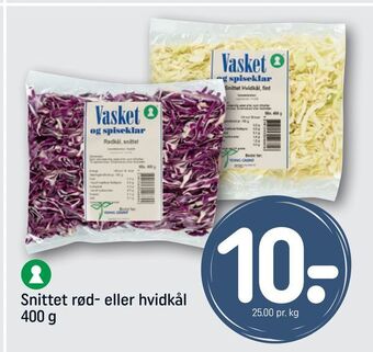 REMA 1000 Snittet rød- eller hvidkål tilbud