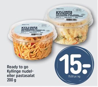 REMA 1000 Ready to go kyllinge nudel eller pastasalat tilbud