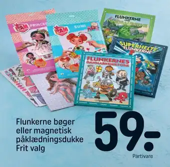 REMA 1000 Flunkerne bøger eller magnetisk påklædningsdukke tilbud