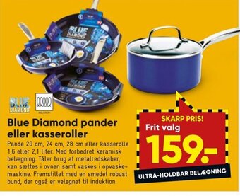 Bilka Blue Diamond pander eller kasseroller tilbud