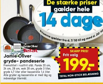 Bilka Jamie Oliver gryde-pandeserie tilbud