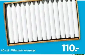 Bilka 40 stk. Windsor kronelys tilbud