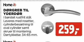 jem & fix Dørgreb til yderdør tilbud