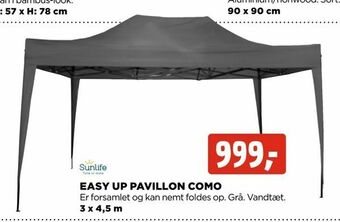 Easy up pavillon como