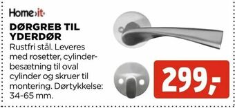 jem & fix Dørgreb til yderdør tilbud