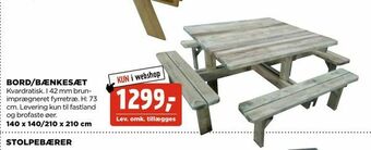 jem & fix Bord/bænkesæt tilbud