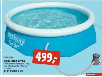 jem & fix Pool 2100 liter tilbud