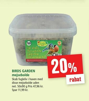 Maxi Zoo BIRDS GARDEN mejsebolde tilbud