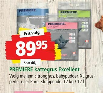 Maxi Zoo PREMIERE kattegrus Excellent tilbud