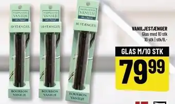 Vaniljestænger 10 stk.