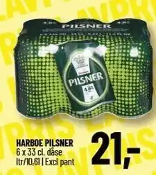 Løvbjerg Harboe pilsner 6-pack tilbud
