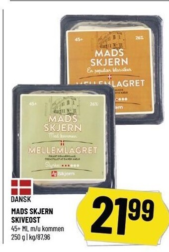 Løvbjerg Mads skjern skiveost tilbud