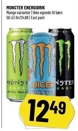 Løvbjerg Monster energidrik tilbud