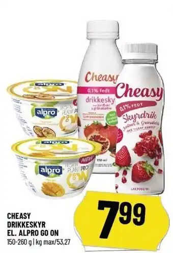 Løvbjerg Cheasy drikkeskyr el. alpro gon on tilbud