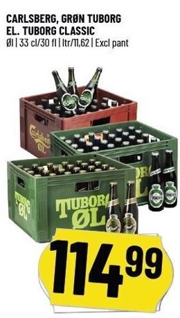 Løvbjerg Carlsberg, grøn tuborg el. tuborg classic tilbud
