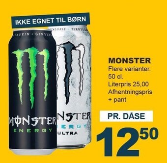 Let-Køb Monster - flere varianter tilbud