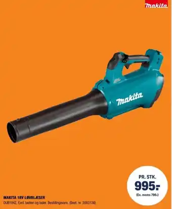 Stark Makita 18V Løvblæser tilbud