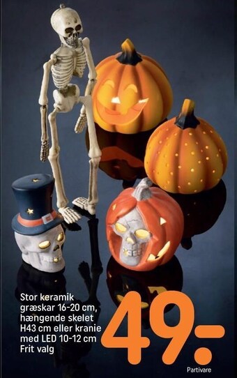 REMA 1000 Halloween pynt tilbud