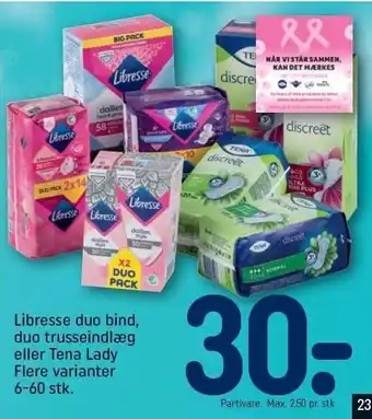 REMA 1000 Libresse el. tena tilbud