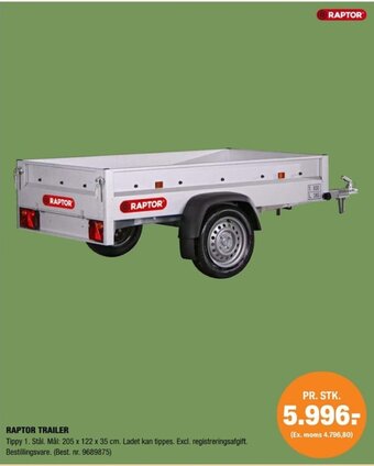Stark Raptor Trailer tilbud
