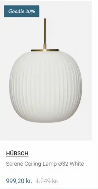 Serene Ceilling Lamp ø32 White