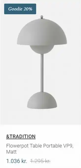 Flowerpot Table Portable VP9, Matt