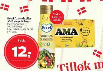 Dagli'Brugsen Becel margarine-flydende tilbud